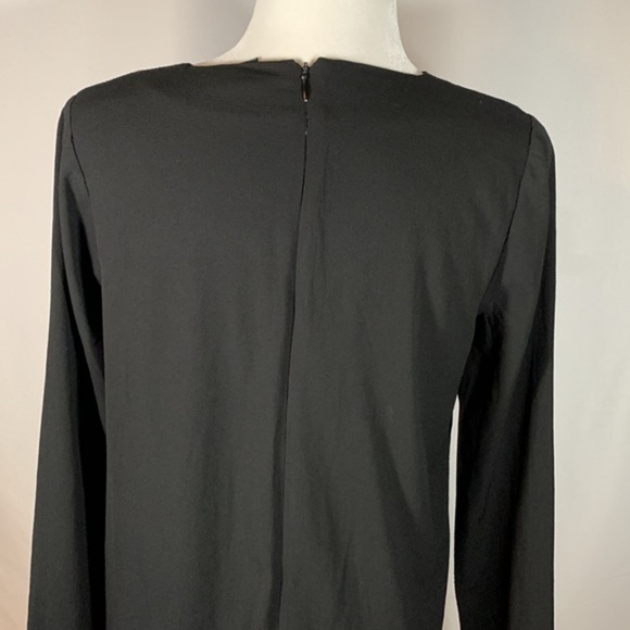 Brunette The Label Black Lattice Front Mini Dress - Picture 6 of 8